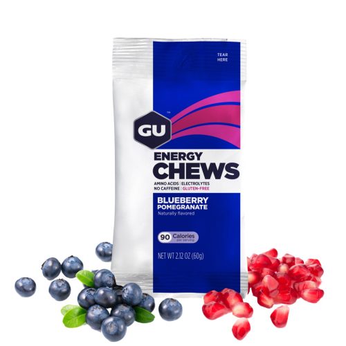 GU Energy Chews Blue Pom energia zselé - gumicukor