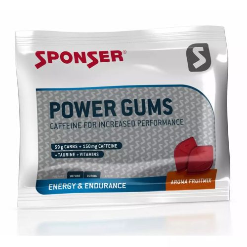 Sponser Power Gums gumicukor 75g, vegyes gyümölcs