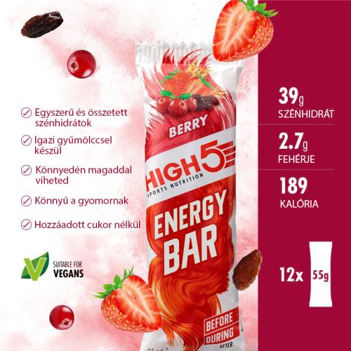 High5 Energy Bar – Nyárigyümölcs 55g