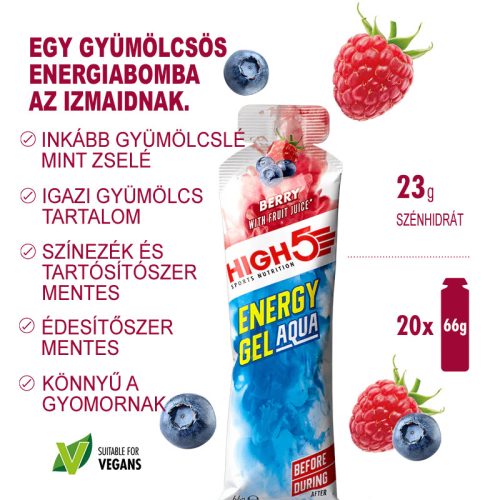 High5 Energy Gel Aqua Nyárigyümölcs 66g